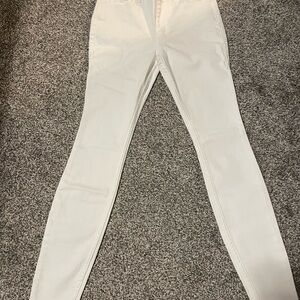 Hollister High-Rise Super Skinny White Jeans